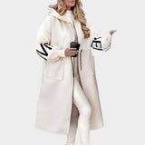 Rosana — Elegant Hooded Cardigan Coat