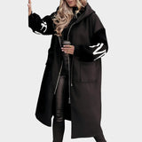 Rosana — Elegant Hooded Cardigan Coat