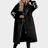 Rosana — Elegant Hooded Cardigan Coat