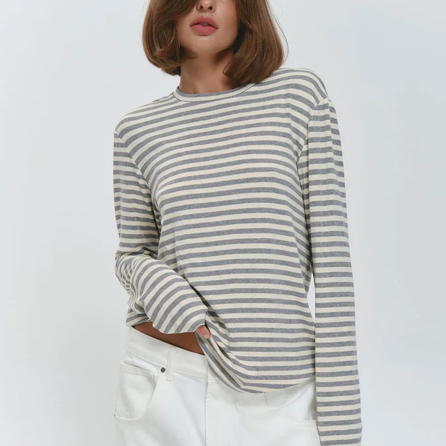 Linden — Striped Long-Sleeve Tee
