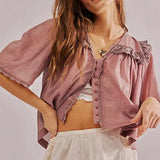 Marais — Ruffle Blouse