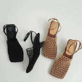 Cleo — Mesh-Strap Heeled Sandals