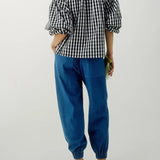 Bellarine — Puff Sleeve Cotton Blouse