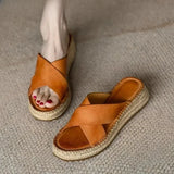 Coralie — Platform Leather Sandals
