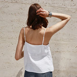 Wren — V-Neck Linen Top