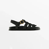 Verity — Woven Leather Sandals