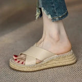 Coralie — Platform Leather Sandals