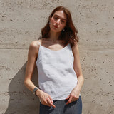 Wren — V-Neck Linen Top