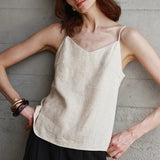 Wren — V-Neck Linen Top