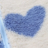 Dianne — Reversible Heart-Print Fleece Jacket