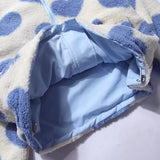 Dianne — Reversible Heart-Print Fleece Jacket