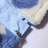 Dianne — Reversible Heart-Print Fleece Jacket
