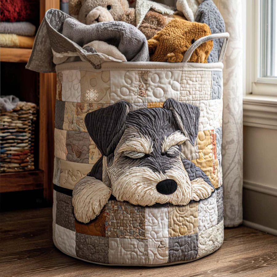 Sleepy Schnauzer - Laundry Basket