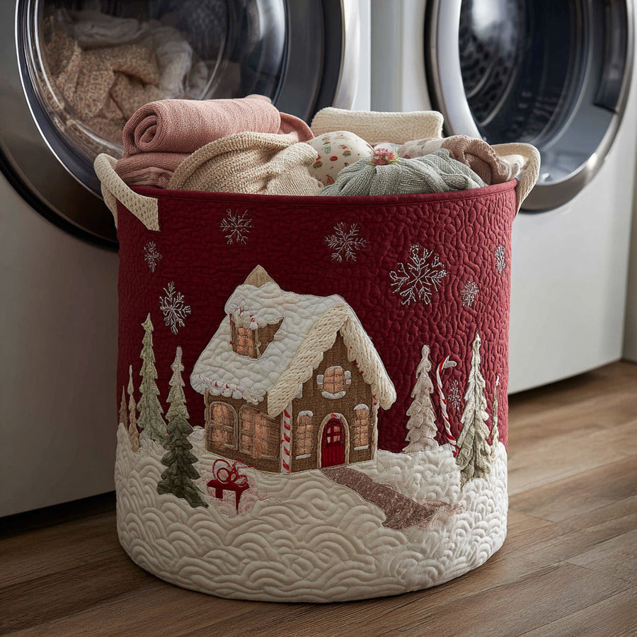 Snowy House - Laundry Basket