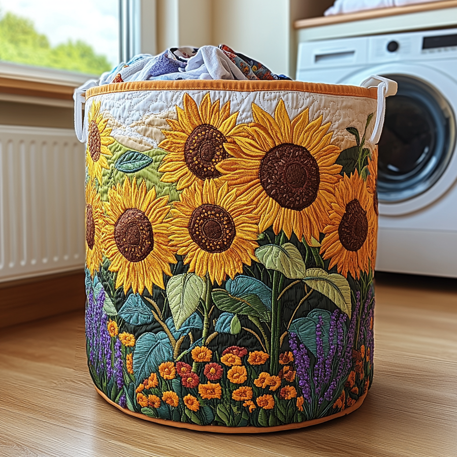 Sunflower Haven - Laundry Basket
