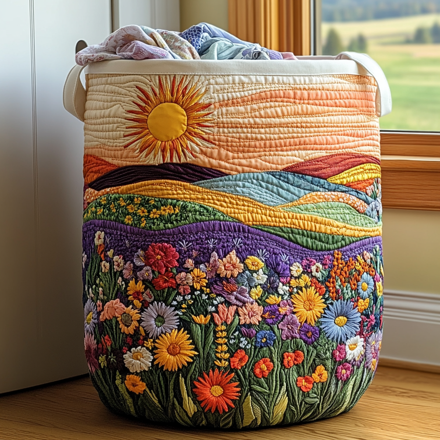 Sunny Bloom - Laundry Basket