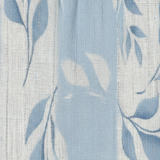 Diana — Sleeveless Midi Dress with a Blue Leaf Print