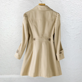 Inés — Elegant Vintage Button Coat