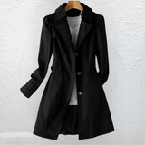 Inés — Elegant Vintage Button Coat