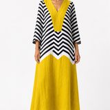 Pandora — Geometric Stripe Dress