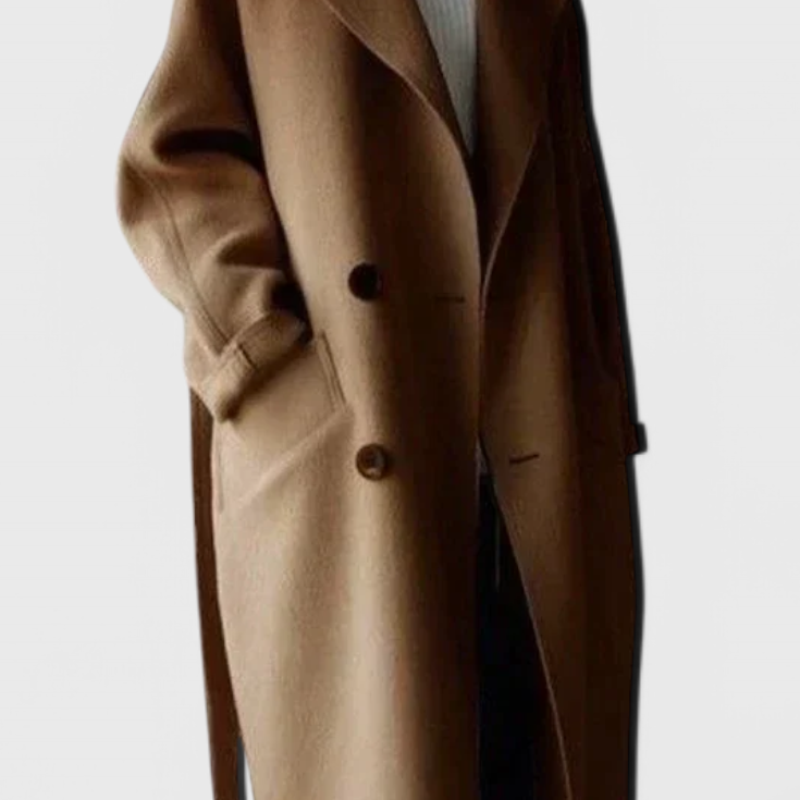 Clara — Long Wool-Blend Coat