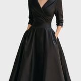 Lottie — Elegant Midi Dress with Long Sleeves