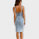 Millicent — Denim Dress with Adjustable Straps