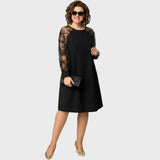 Maude — Dress with Embroidered Tulle Sleeves