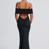 Janet — Refined Long Bardot Dress