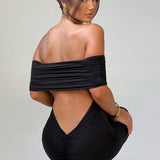 Janet — Refined Long Bardot Dress