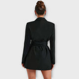 Mia — Blazer Dress with a V-Neckline