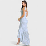 Helena — Long Blue Dress