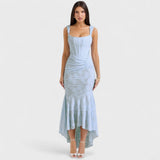 Helena — Long Blue Dress