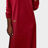 Claire — Soft V-Neck Midi Dress