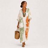Mariam — Green Tie-Dye Kaftan