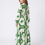 Iona — Long-Sleeve Maxi Dress with a Tie Waist