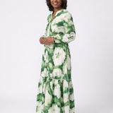 Iona — Long-Sleeve Maxi Dress with a Tie Waist