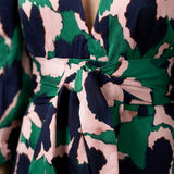 Iris — Long-Sleeve Maxi Dress with a Tie Waist