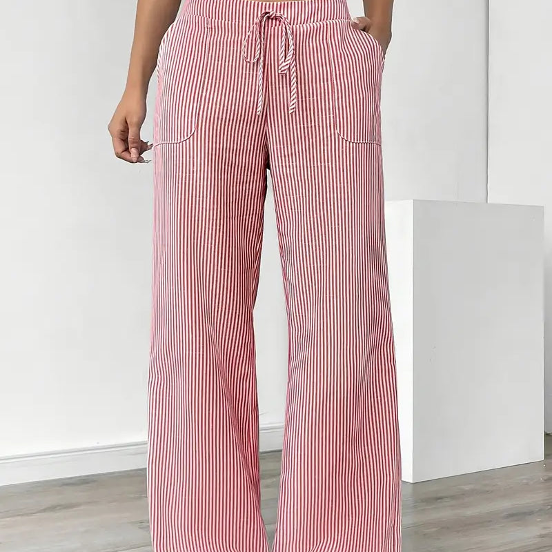 Alina | Elegant Striped Trousers with Pockets