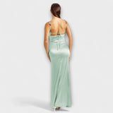 Mimi — Embellished Satin Dress with Back Lacing