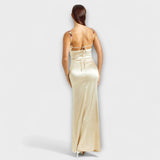 Mimi — Embellished Satin Dress with Back Lacing