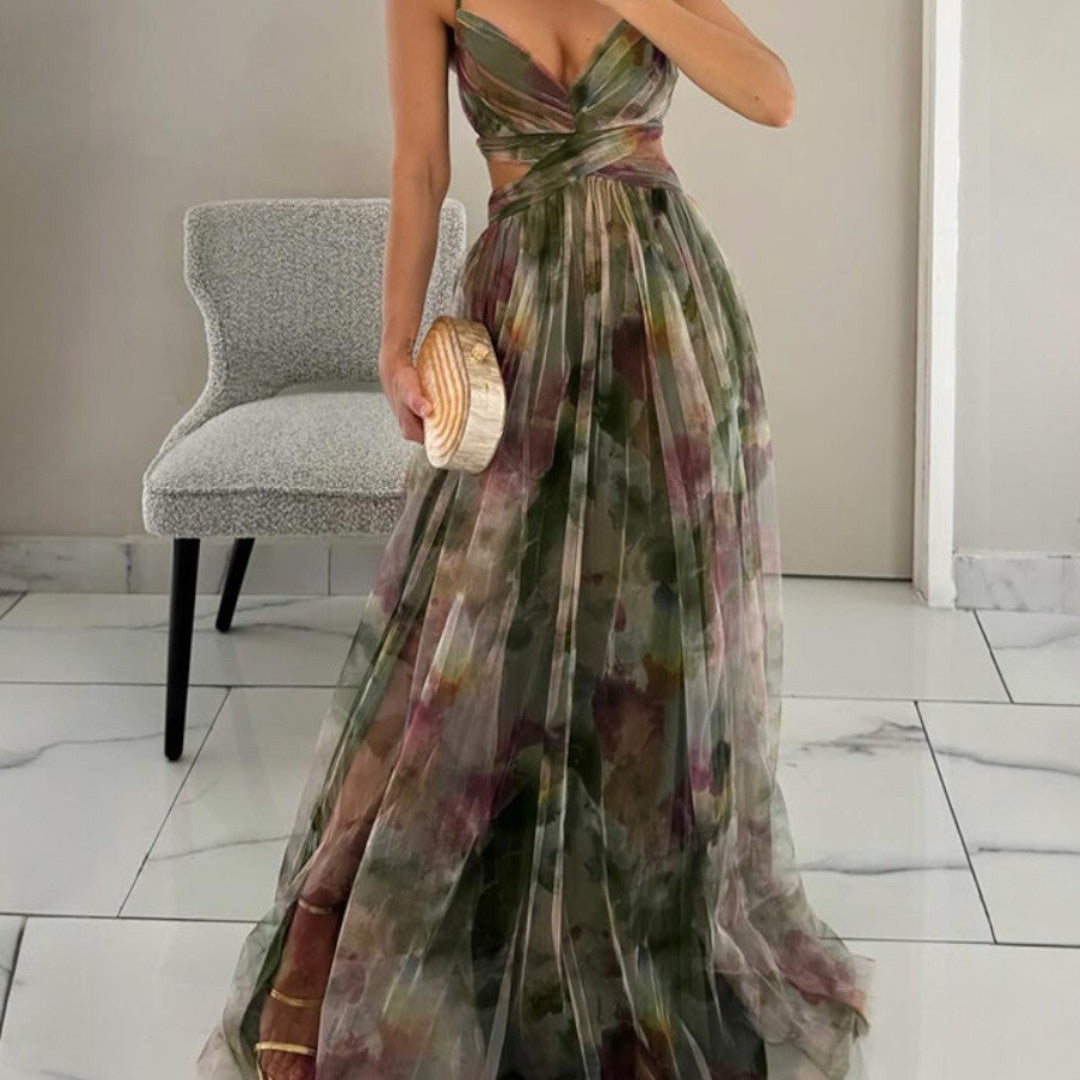 Kathleen — Long Floral Dress