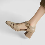 Arabella — T-Strap Block-Heel Mary Jane
