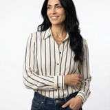 Sloane — Striped Button-Up Shirt