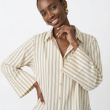 Sloane — Striped Button-Up Shirt