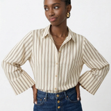 Sloane — Striped Button-Up Shirt