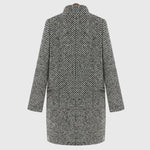 Greta — Monochrome Textured Coat