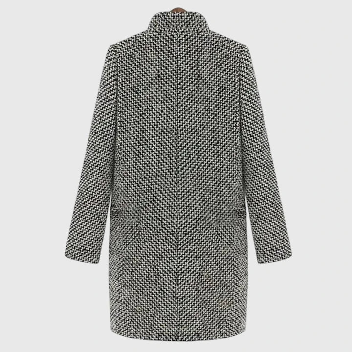 Greta — Monochrome Textured Coat