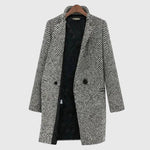Greta — Monochrome Textured Coat