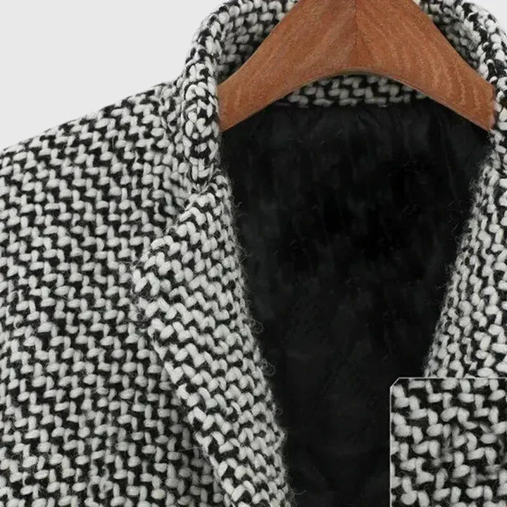 Greta — Monochrome Textured Coat